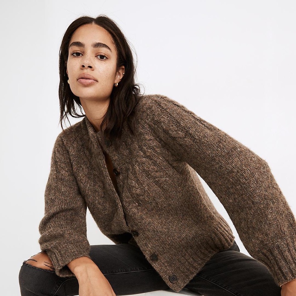 Madewell Cable knit cardigan